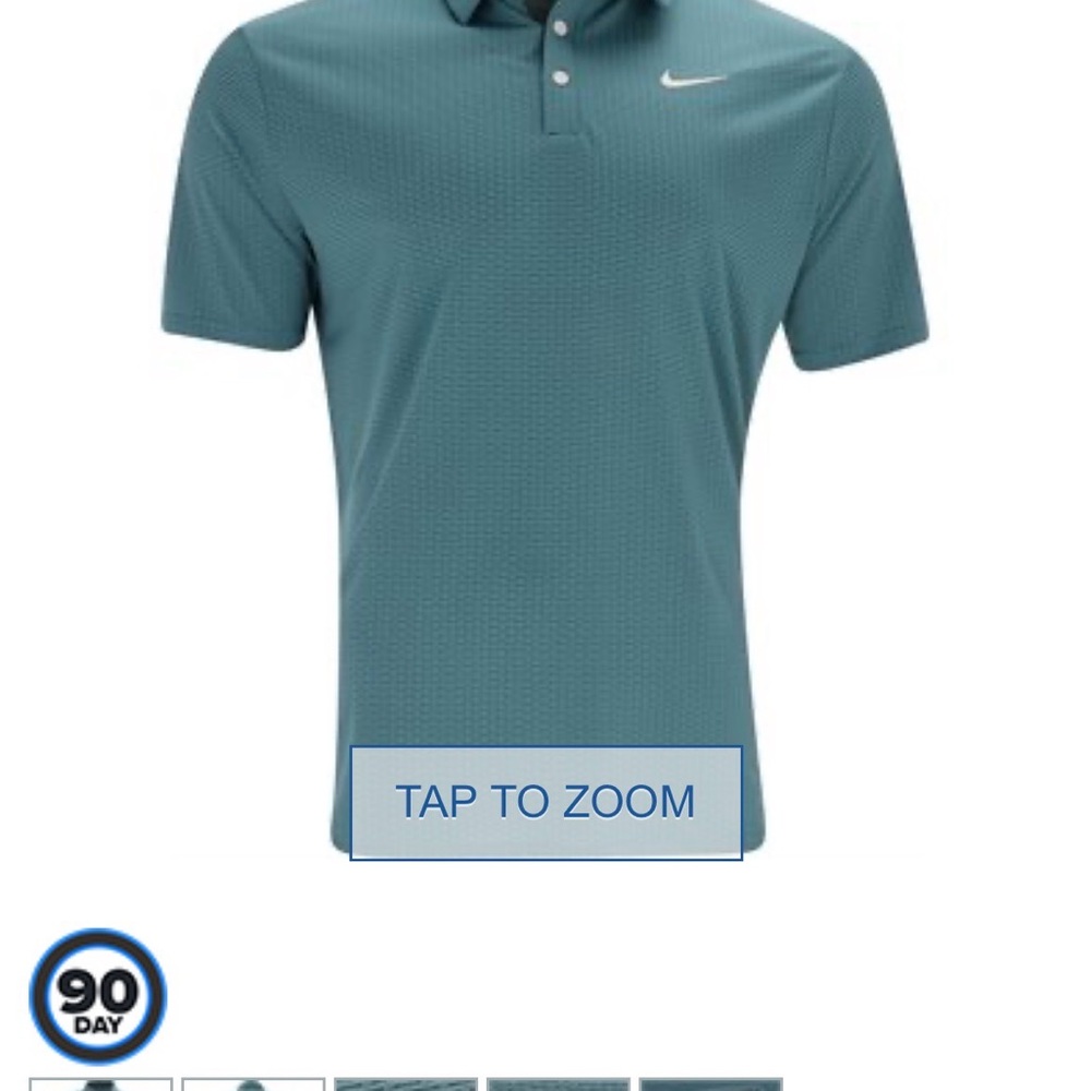 Nike Men's Teal Polo Shirt